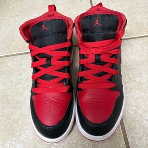 Kids Black and Red Sneakers